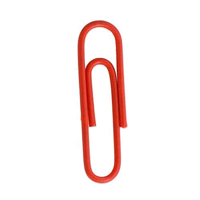 JAM Paper مشابك ورق ملونة من JAM - قياسية 1 بوصة - مشابك ورق حمراء - 100/عبوة - Image 4